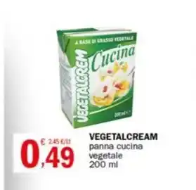 Crai VEGETALCREAM panna cucina vegetale 200 ml offerta
