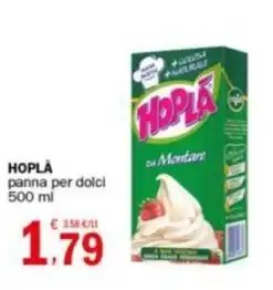 Crai HOPLÀ panna per dolci 500 ml offerta