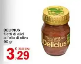 Crai DELICIUS filetti di alici all'olio di oliva 90 gr offerta