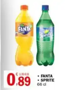 Crai FANTA Sprite 66 cl offerta