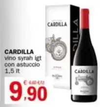 Crai CARDILLA vino syrah igt con astuccio 1,5 lt offerta