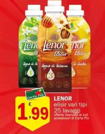 Crai LENOR elisir vari tipi 25 lavaggi offerta
