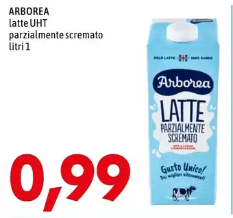 MEGA ARBOREA latte UHT parzialmente scremato litri 1 offerta