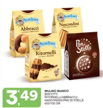 Sisa MULINO BIANCO BISCOTTI RITORNELLI/ABBRACCI/ NASCONDINI/PAN DI STELLE 600/700 GR offerta
