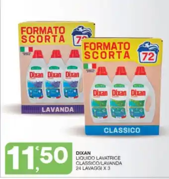 Sisa DIXAN LIQUIDO LAVATRICE CLASSICO/LAVANDA 24 LAVAGGI X 3 offerta