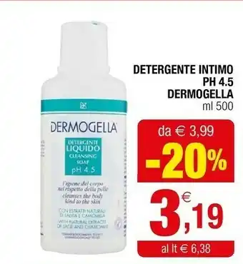 Iperal Dermogella Detergente Intimo PH 4.5 offerta