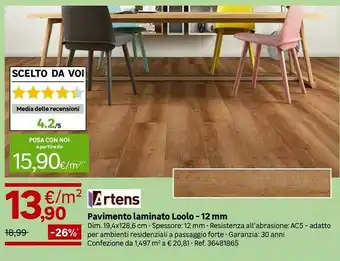 Artens Pavimento Laminato Loolo - 12 Mm