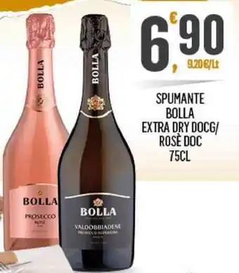 SPUMANTE BOLLA EXTRA DRY DOCG/ ROSÈ DOC 75CL