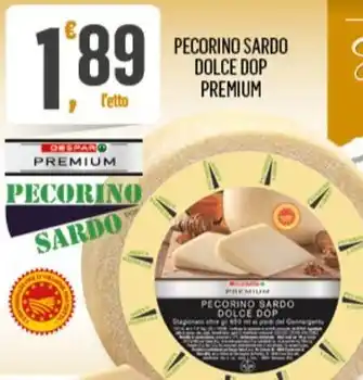 Despar PECORINO SARDO DOLCE DOP PREMIUM offerta