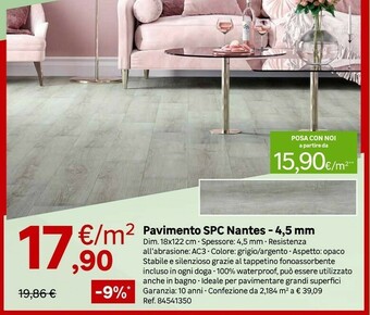 Leroy Merlin Pavimento SPC Nantes - 4,5 Mm offerta