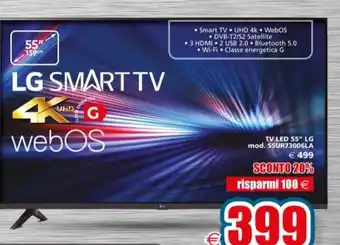 Il Gigante TV LED 55" LG mod. 55UR73006LA offerta