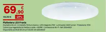 Leroy Merlin Plafoniera LED Frania offerta