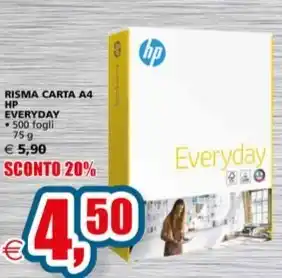 Il Gigante RISMA CARTA A4 HP EVERYDAY offerta