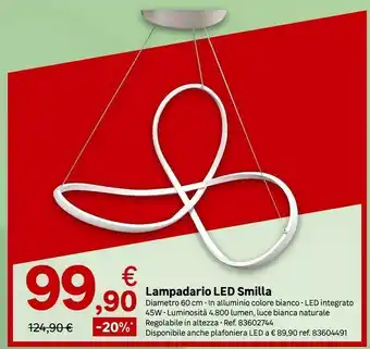 Lampadario LED Smilla