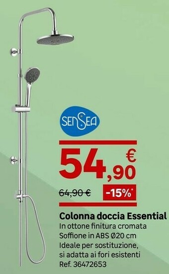 Leroy Merlin Sensea Colonna Doccia Essential offerta