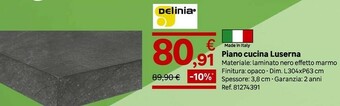 Leroy Merlin Delinia Piano Cucina Luserna offerta