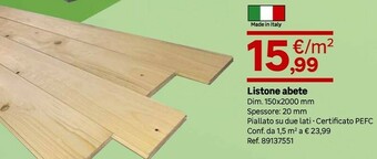 Listone Abete
