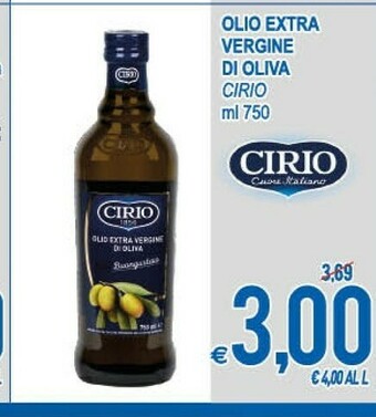 MD Discount Cirio Olio Extra Vergine Di Oliva 750 G(ml) offerta