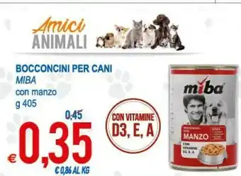 MD Discount Bocconcini Per Cani Miba Con Manzo offerta