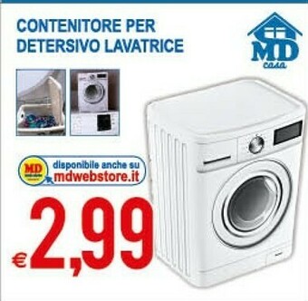 MD Discount Contenitore Per Detersivo Lavatrice offerta