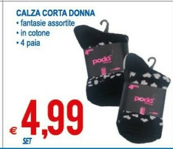 MD Discount Calza Corta Donna offerta