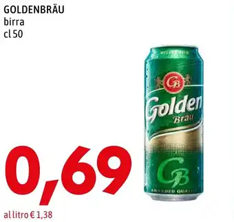 MEGA GOLDENBRÄU birra cl 50 offerta