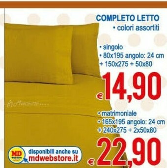 MD Discount Completto Letto offerta