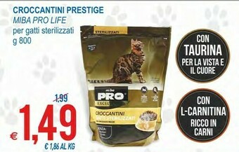 MD Discount Miba Pro Life Croccantini Prestige offerta