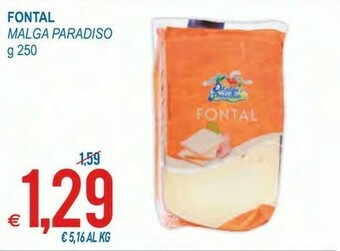 MD Discount Malga Paradiso Fontal 250 G(ml) offerta