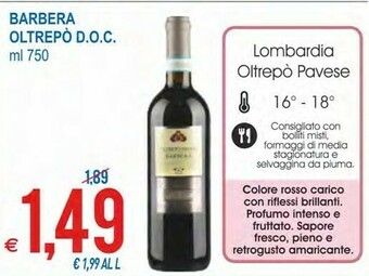 MD Discount Barbera Oltrepo DOC offerta