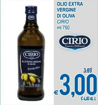 MD Discount Cirio Olio Extra Vergine Di Oliva 750 G(ml) offerta