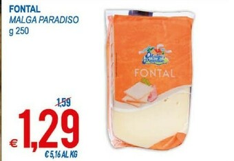 MD Discount Malga Paradiso Fontal 250 G(ml) offerta