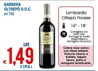 MD Discount Barbera Oltrepo Doc offerta