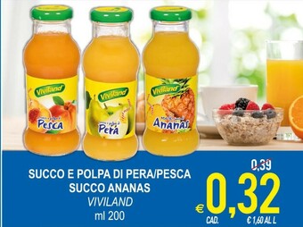 MD Discount Viviland Succo E Polpa Di Pera offerta