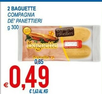 MD Discount Compagnia De' Panettieri - Baguette 300 G(ml) offerta