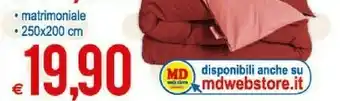 MD Discount Piumino Biclolor Sing Matrimoniale offerta