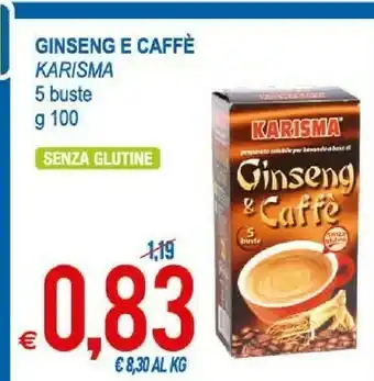 MD Discount Karisma Ginseng E Caffè offerta