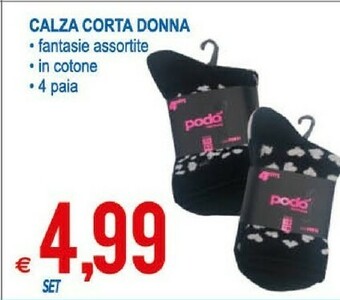 MD Discount Calza Corta Donna offerta