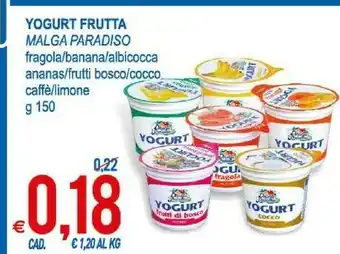 MD Discount Malga Paradiso Yogurt Frutta offerta