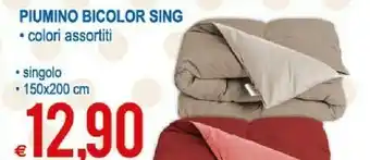Piumino Biclolor Sing Singolo