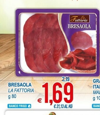 MD Discount La Fattoria Bresaola 80 G(ml) offerta