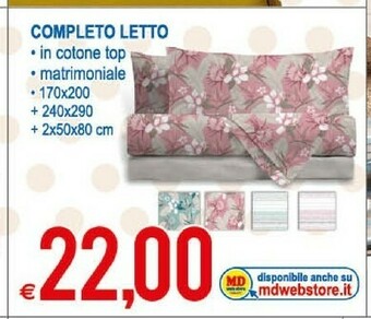MD Discount Completto Letto offerta