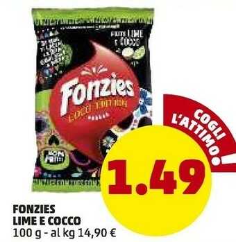 PENNY Fonzies Lime E Cocco offerta