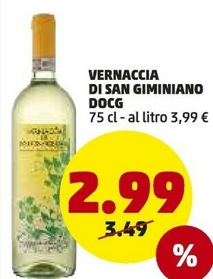 PENNY Vernaccia Di San Giminiano Docg offerta