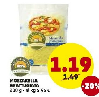 PENNY Mozzarella Grattugiata offerta