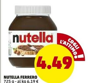 PENNY Ferrero Nutella offerta