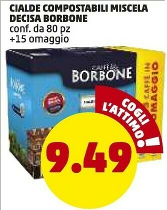 PENNY Caffe borbone Cialde Compostabili Miscela Decisa offerta