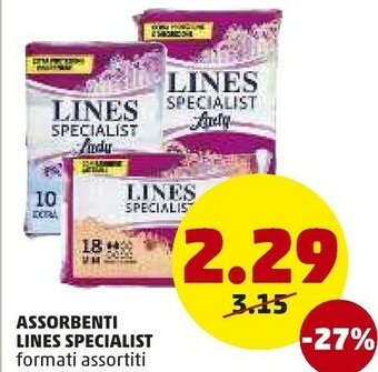 PENNY Lines Assorbenti Specialist offerta