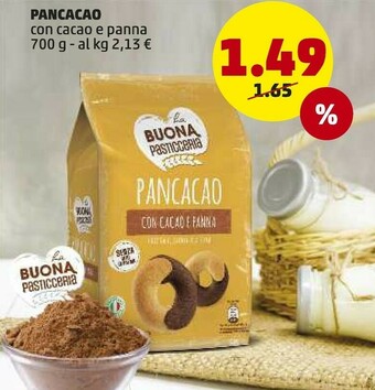PENNY La Buona Pasticceria - Pancacao Frollini Con Cacao E Panna 700 G(ml) offerta