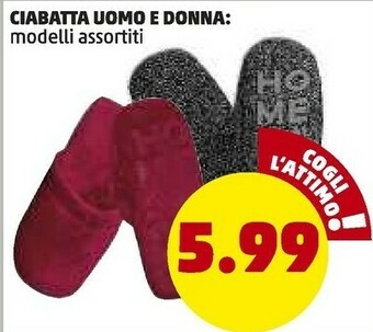 PENNY Ciabatta Uomo E Donna offerta